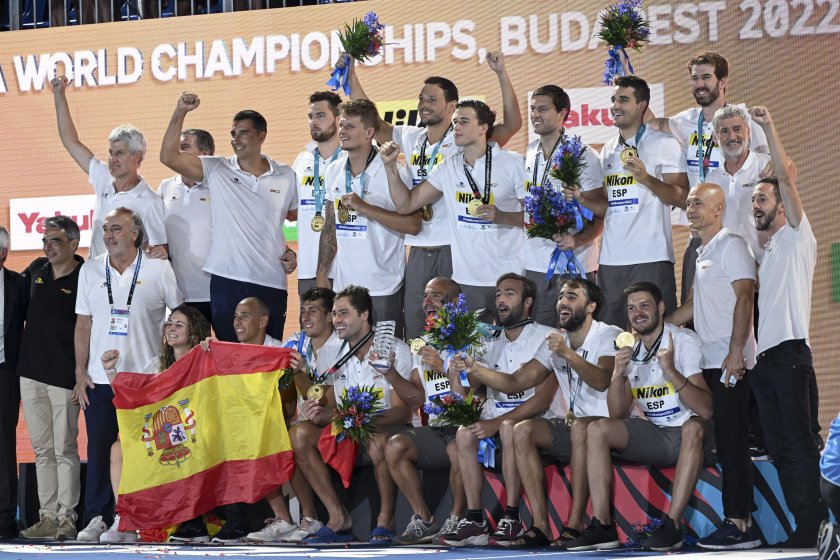 испания победи италия дузпи трети път стана световен шампион водна топка