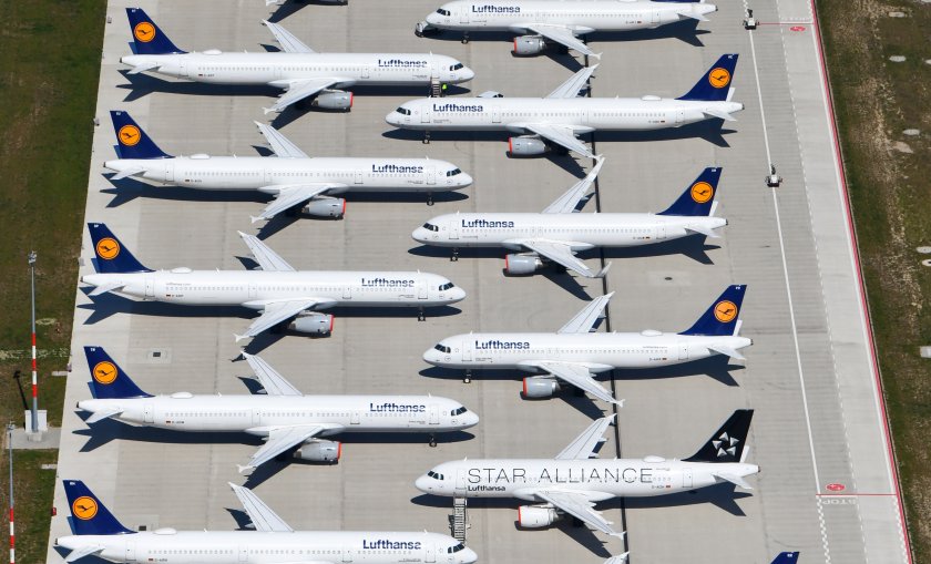 Германската авиокомпания Луфтханза отмени над 1000 полета заради стачка на