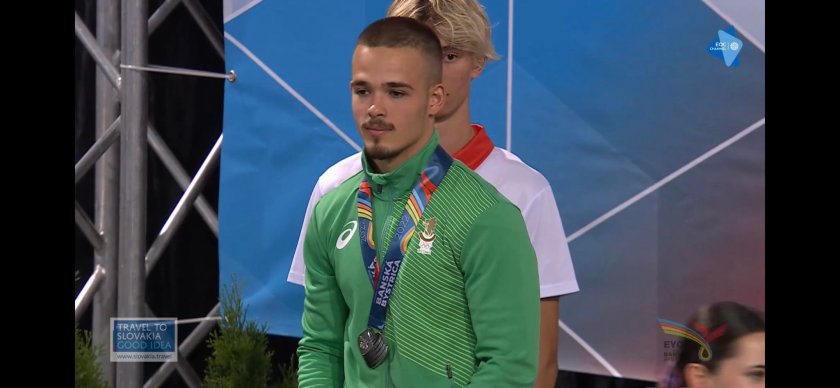 два медала българия спортната гимнастика олимпийския фестивал словакия
