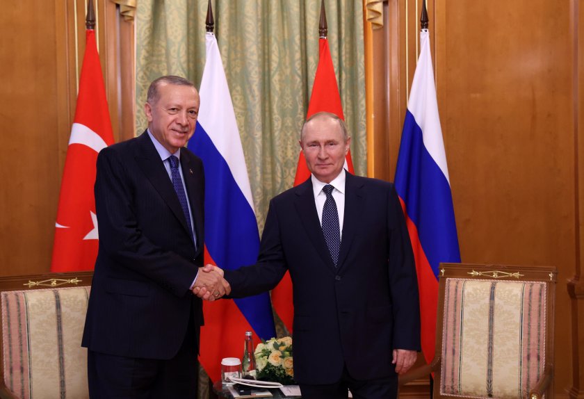 Путин на срещата с Ердоган: Европа трябва да благодари на Анкара за "Турски поток"