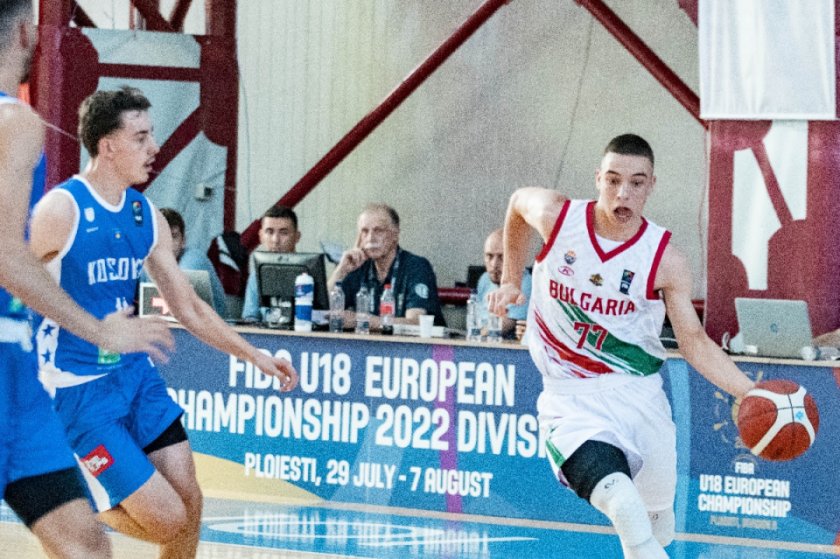 българия първа победа евробаскет 2022 юноши години