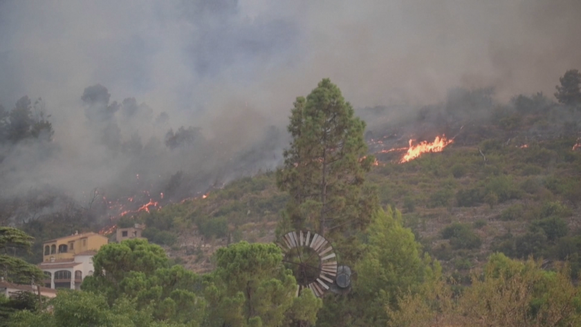 Димът от горските пожари в Португалия достигна до испанската столица