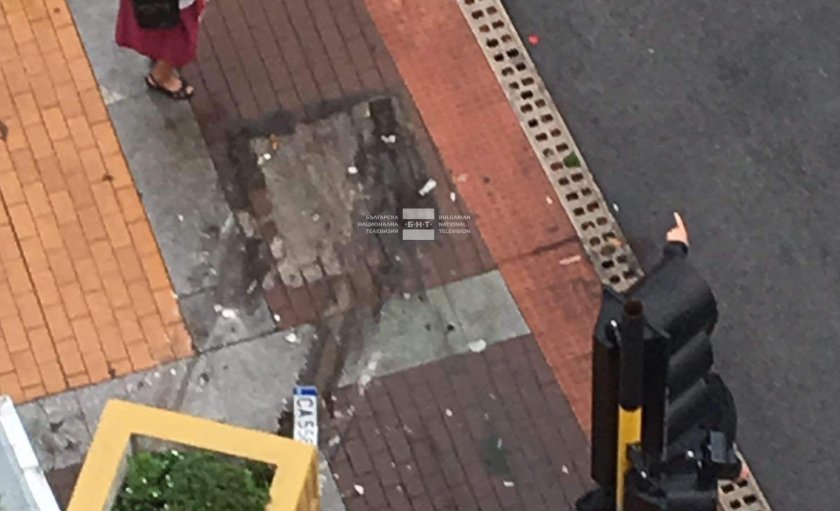 Лек автомобил се вряза с висока скорост в кашпа на