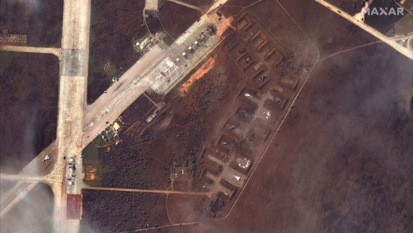 украйна потвърди стои експлозиите военното летище саки крим