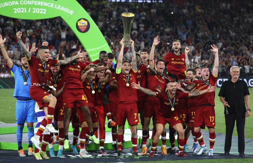 рома историчекси първи успех лигата конференциите