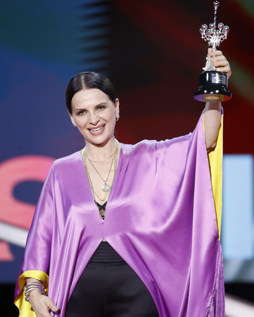 Жулиет Бинош с награда за цялостно творчество на кинофестивала в Сан Себастиан