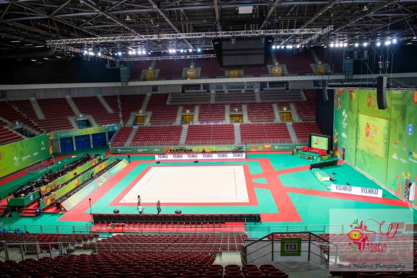 зала арена армеец вече готова приеме световното първенство художествена гимнастика