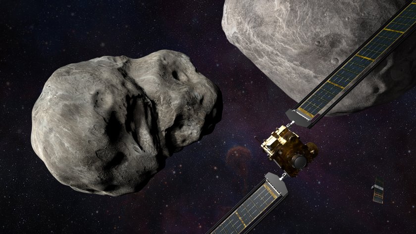 Космическият апарат ДАРТ успешно се разби в далечен астероид