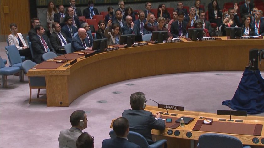 Русия наложи вето на резолюция на ООН, в която се
