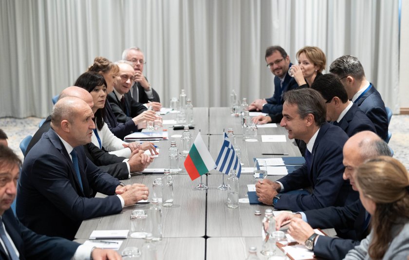 радев мицотакис обсъдиха стратегическото партньорство българия гърция
