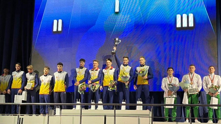 българия бронзов медал отборната надпревара турнир спортна гимнастика румъния