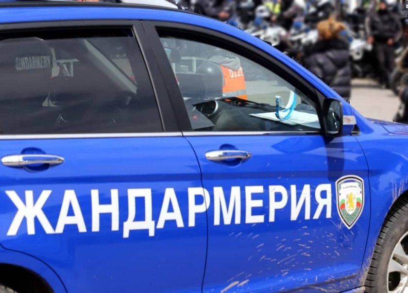 Два автомобила на Жандармерията се удариха челно.Катастрофата е станала на