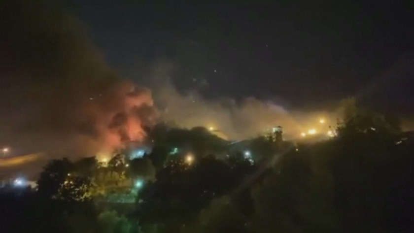 В Техеран най-малко осем души са пострадали при пожар, който