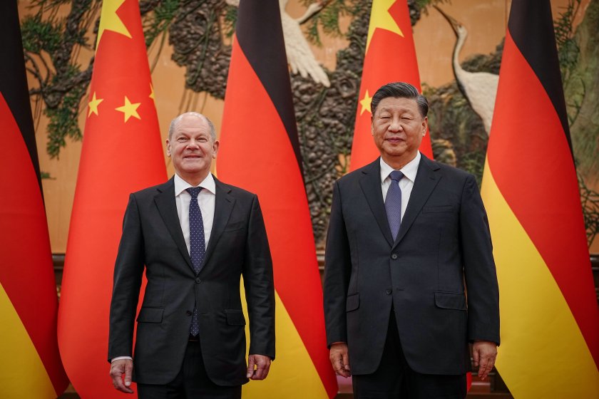 Германският канцлер Олаф Шолц се срещна в китайската столица с