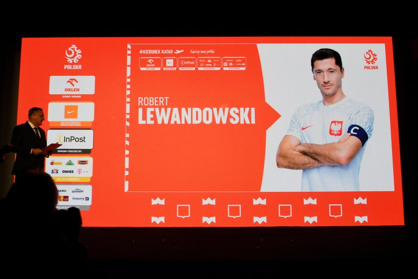 Роберт Левандовски повежда състава на Полша на Световното първенство в