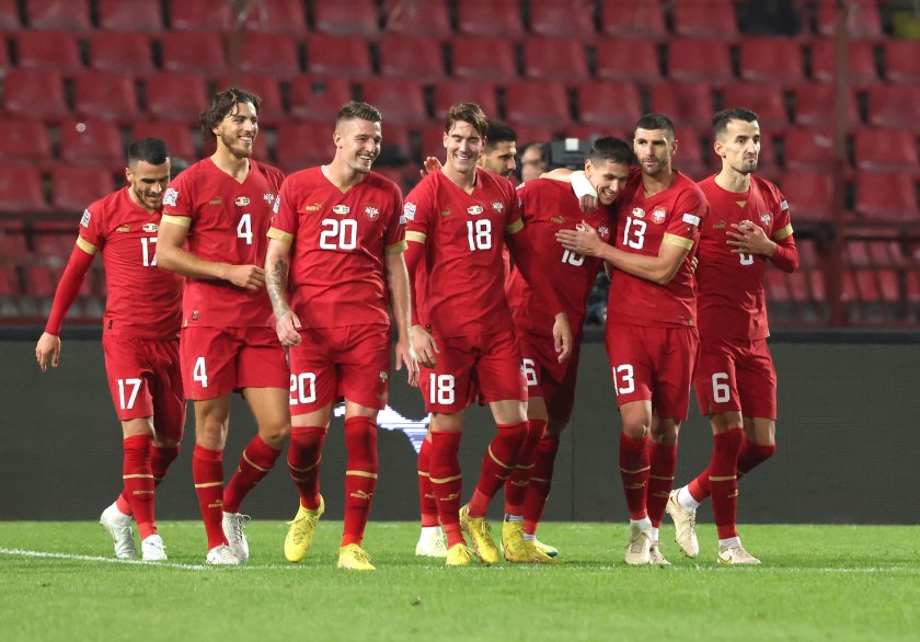 сърбия впечатляващ разгром бахрейн световното футбол катар