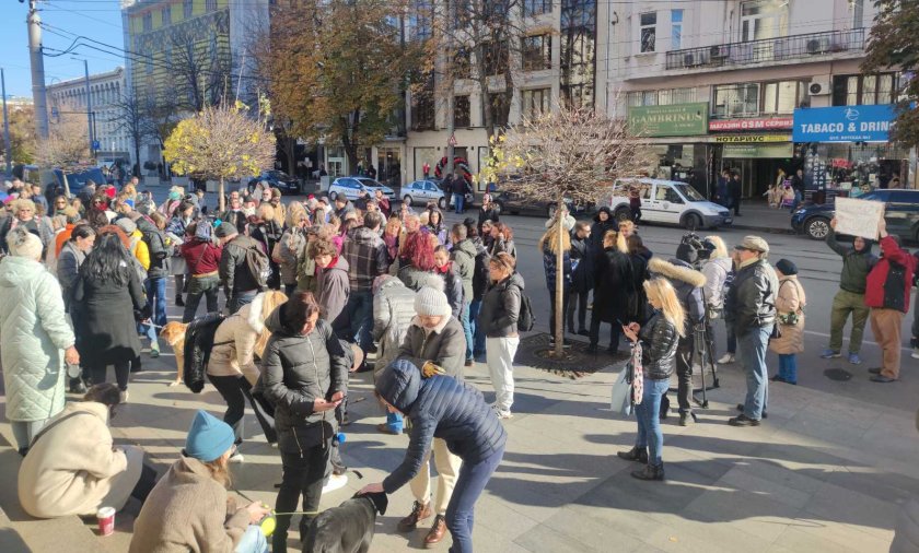 Протестиращи се събраха пред Съдебната палата, за да поискат справедливо