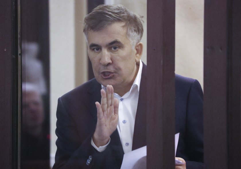 Бившият президент на Грузия Михаил Саакашвили, който е зад решетките,