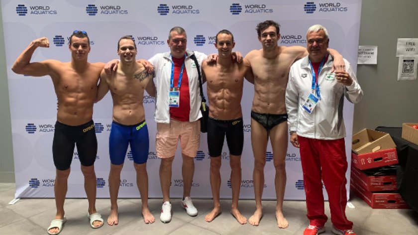 Щафетата на България на 4 х 200 метра свободен стил за мъже зае осмо място във финала на световното първенство по плуване в малък басейн в Мелбърн.