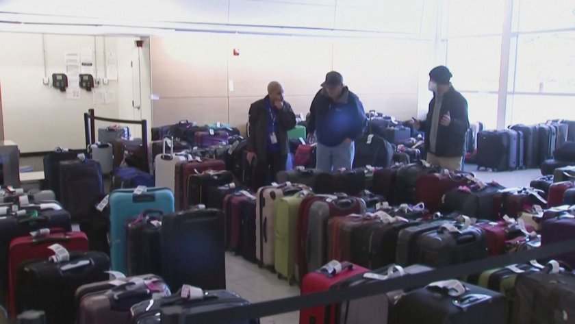След бурята: Хаос с багажа на американски летища