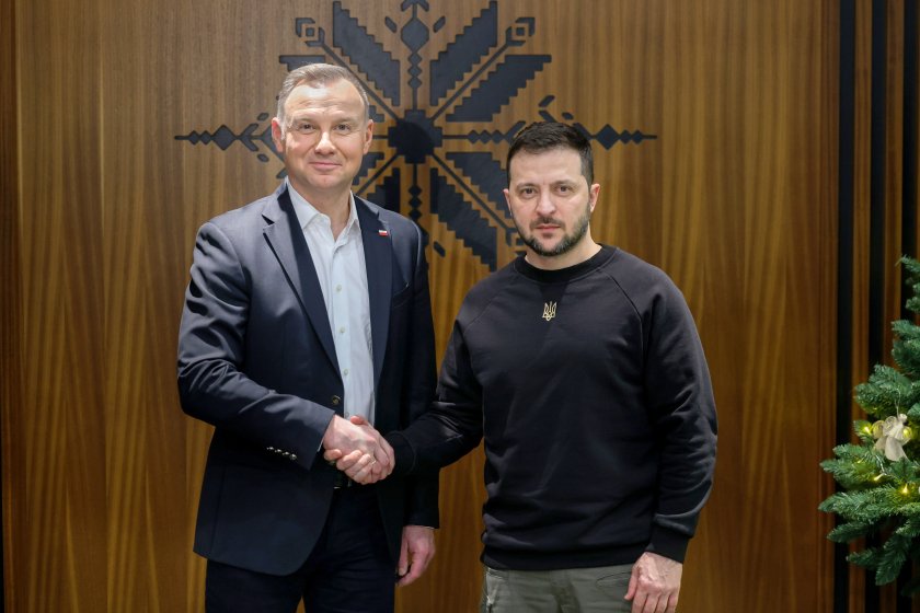 Украинският президент Володимир Зеленски се срещна с полския си колега