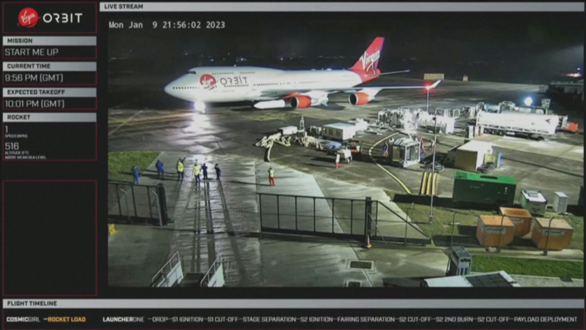 Фалстарт на мисията на компанията Върджин Орбит за извеждане на