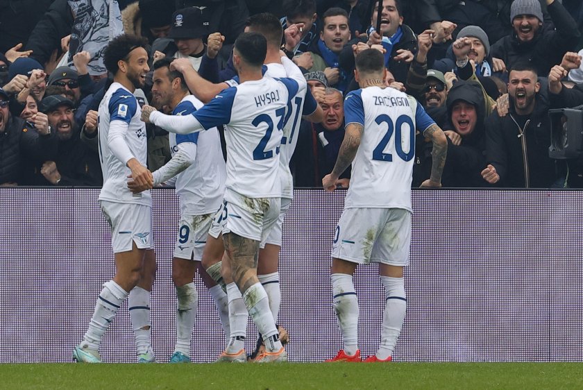 Лацио записа победа като гост с 2:0 срещу Сасуоло в мач от 18-ия кръг на италианското футболно първенство.