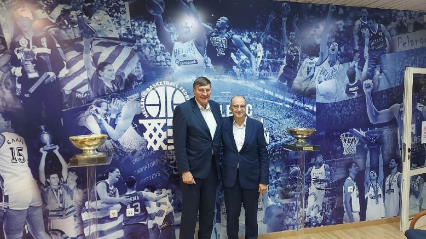 георги глушков гостува президента гръцката баскетболна федерация