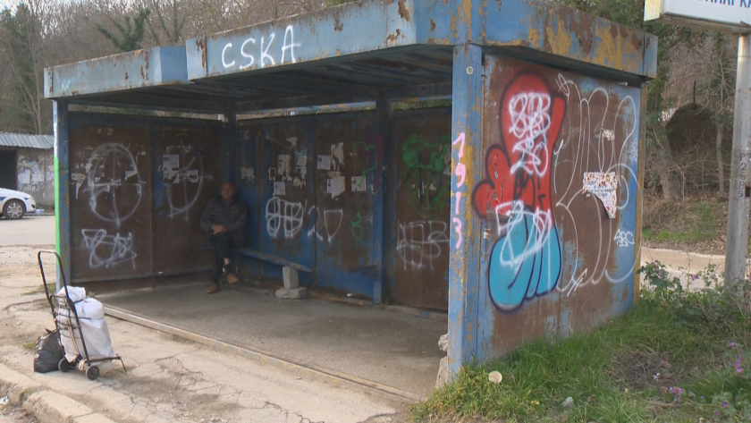 Част от спирките на градския транспорт във варненския квартал Виница