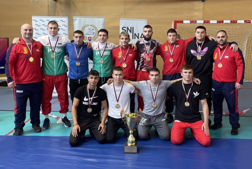 Българските юношески национали по борба свободен стил спечелиха титлата по
