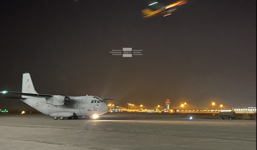 С полет на самолет Спартан на ВВС България достави хуманитарна