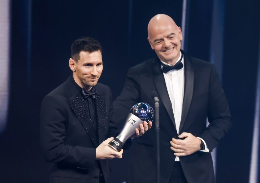 Звездата на Аржентина Лионел Меси спечели наградата за най-добър футболист