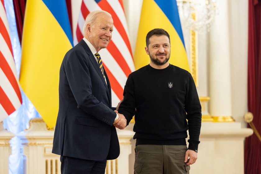 Американският президент на изненадващо посещение в Киев - Джо Байдън