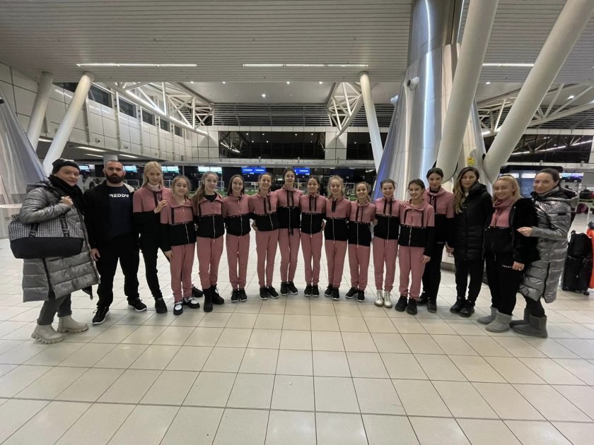 националният отбор художествена гимнастика девойки отпътва естония