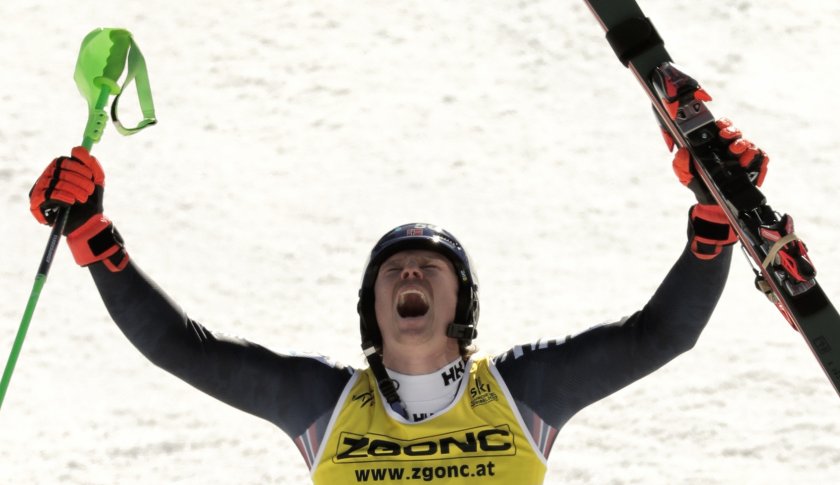 кристоферсен спечели титлата слалома калин златков световното алпийски ски