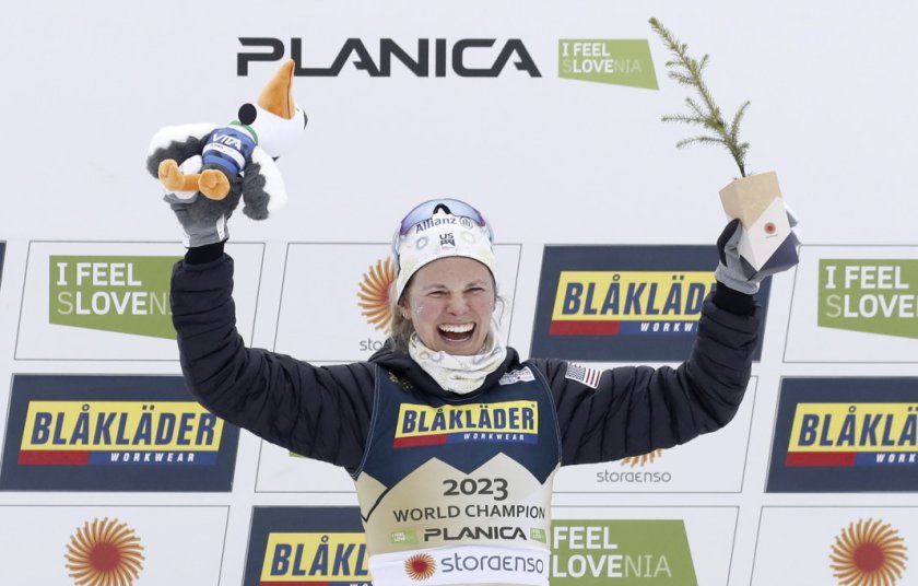 джеси дигинс първа индивидуална световна титла ски бягането калина недялкова
