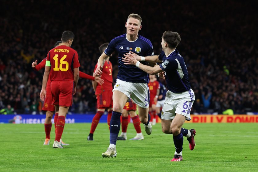 Националният отбор на Шотландия постигна запомнящ се успех, след като