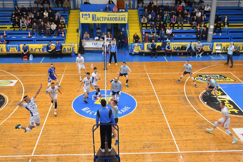 левски даде гейм монтана класира полуфиналите мъжкото волейболно първенство