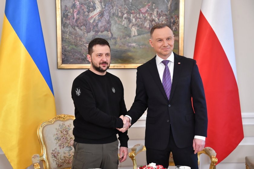 Украинският президент Володимир Зеленски е на официално посещение в Полша.