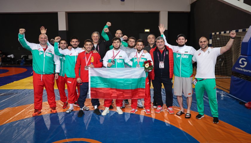 българия три медала първия ден еврошампионата борба загреб