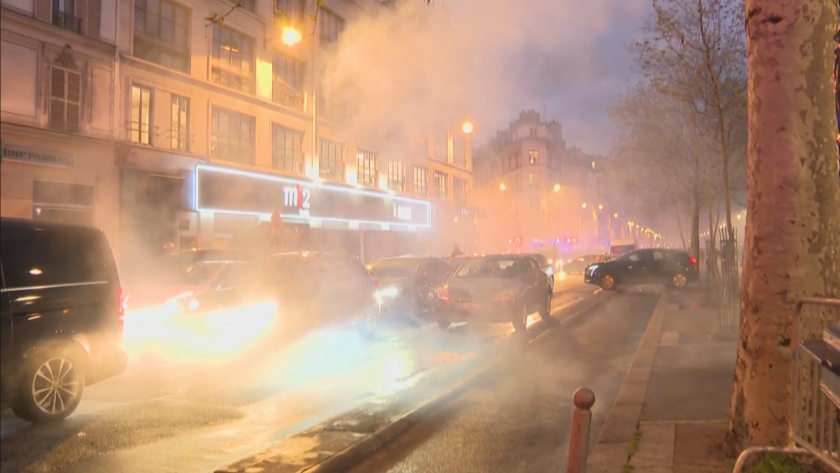 бурни протести изминалата нощ франция арестувани