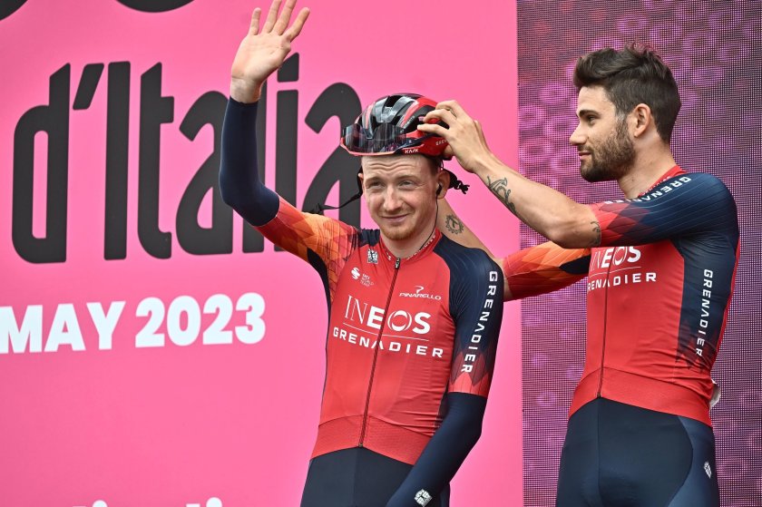 британският колоездач тайо гейгън харт напусна обиколката италия падане