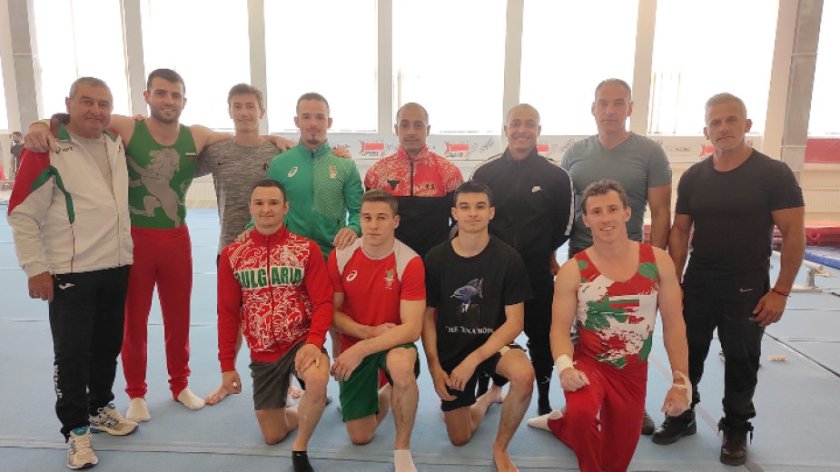 българските гимнастици добри подиум тренировки световната купа варна
