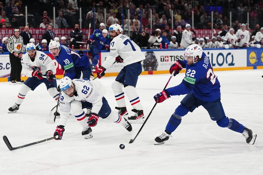 отборът сащ записа шеста победа световното първенство хокей лед