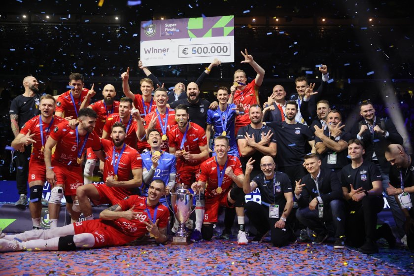 полският закса спечели трети пореден път шампионската лига волейбол