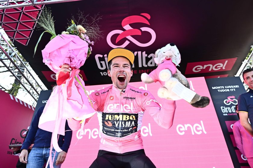 примож роглич спечели етап оглави генералното класиране колоездачната обиколка италия