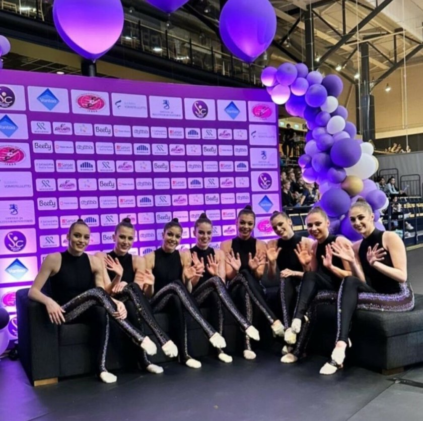първият национален отбор българия естетическа групова гимнастика поведе класирането eвропейското финландия