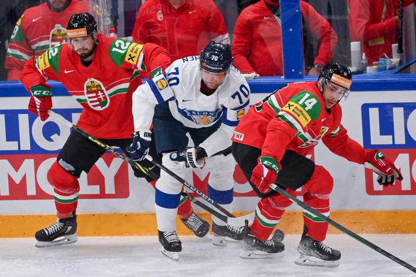 финландия разгроми унгария световното първенство хокей лед