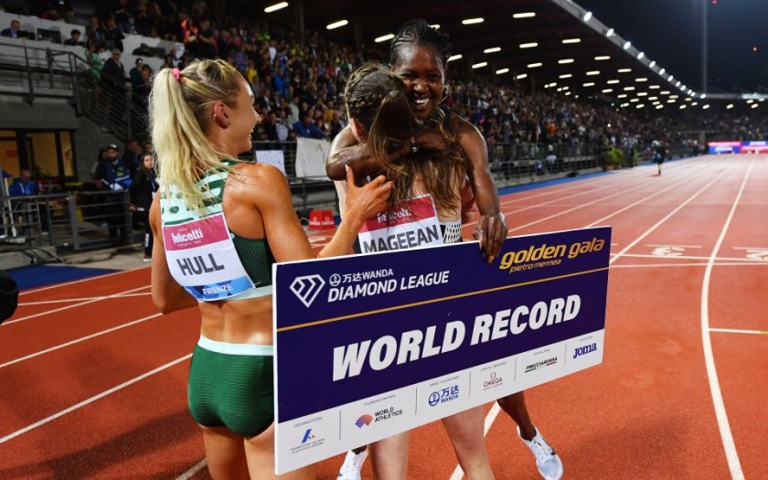 кенийка постави нов световен рекорд бягането 1500 метра турнира димантената лига флоренция