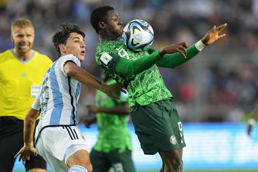 нигерия изхвърли домакините аржентина световното футбол младежи години видео